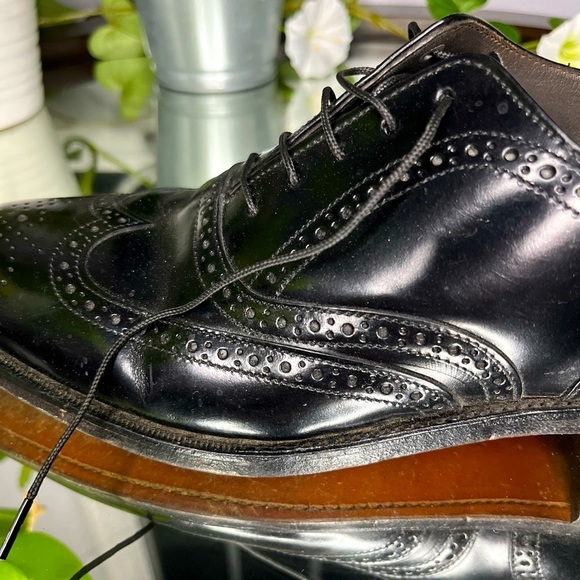 Bostonian Wingtip Oxford Leather Black Dress Shoes (EUC)​​​ - Picture 5 of 16